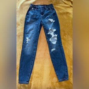 American Eagle destroyed jeans leggings